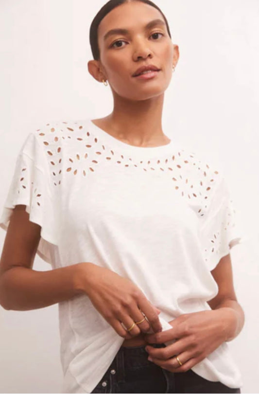 Z Supply Alanis Embroidered Top