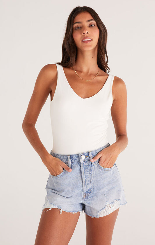 Z Supply Highland Bodysuit in Sandstone