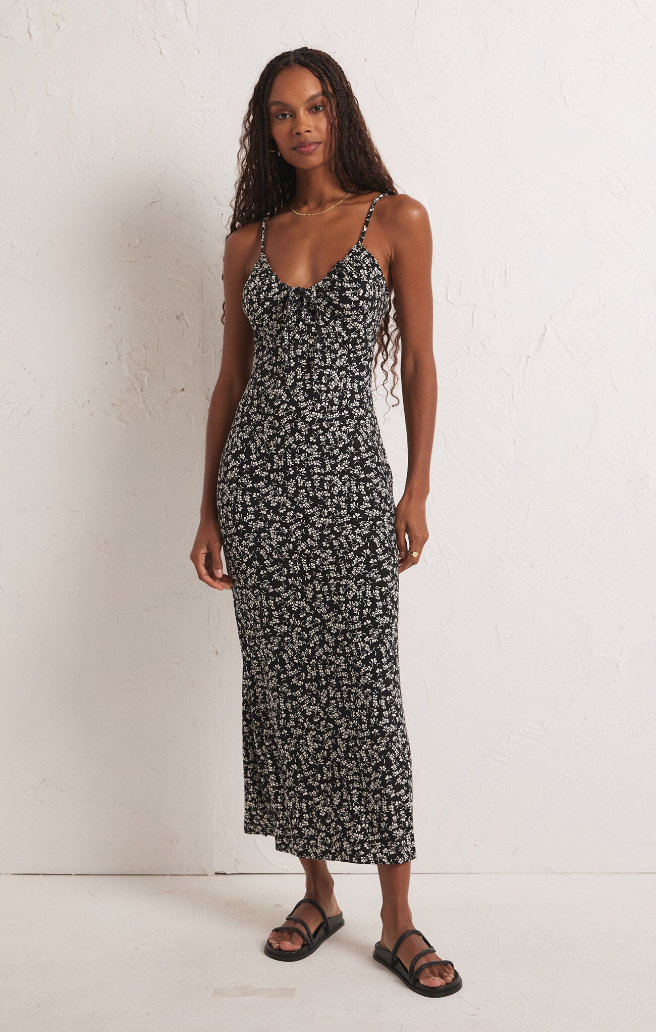 Z Supply Melinda Gia Ditsy Midi Dress