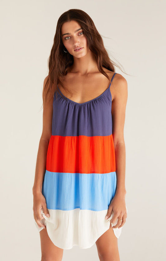 Z Supply Color Block Tiered Dress