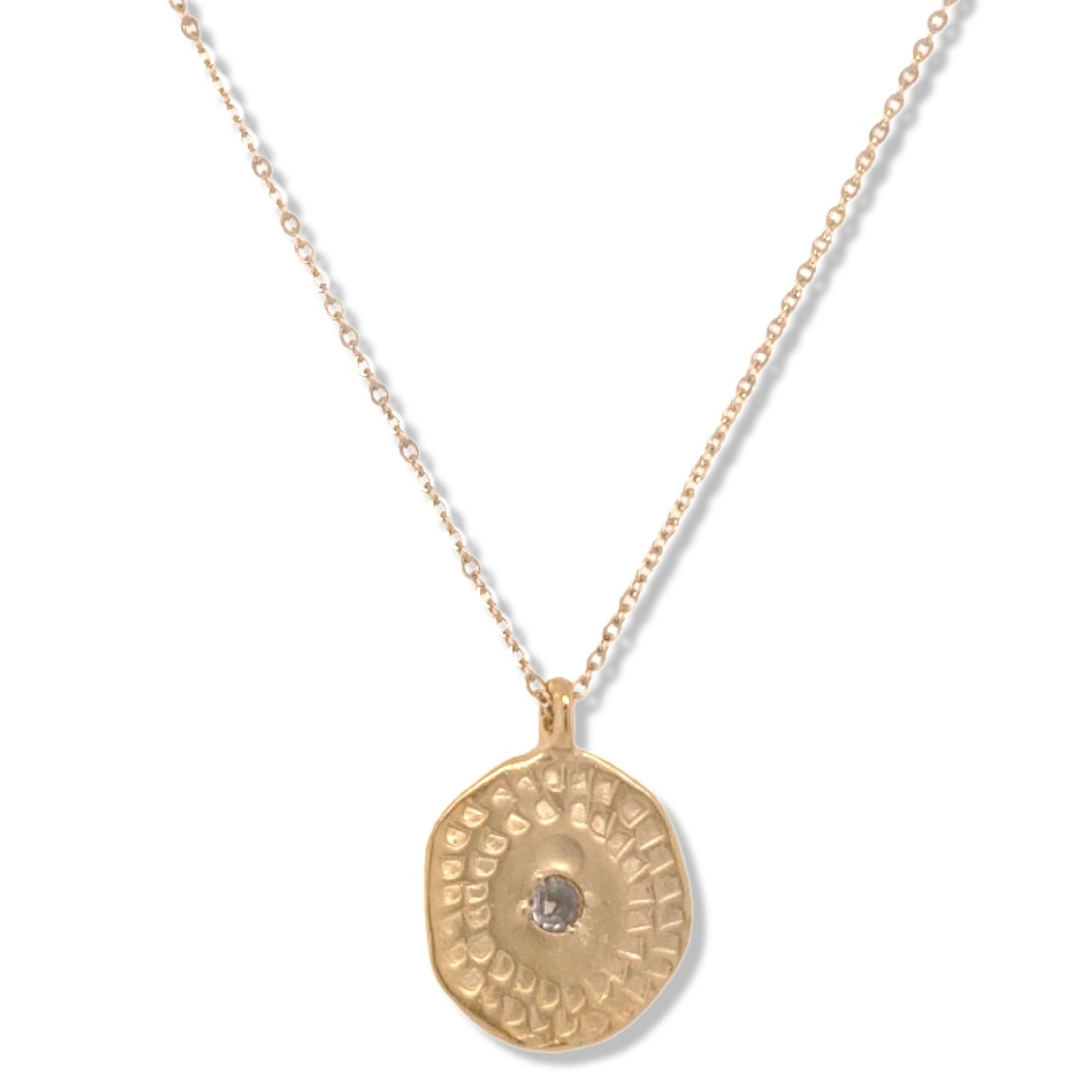 Borderline Imprint Necklace in Gold | Nalu | Nantucket