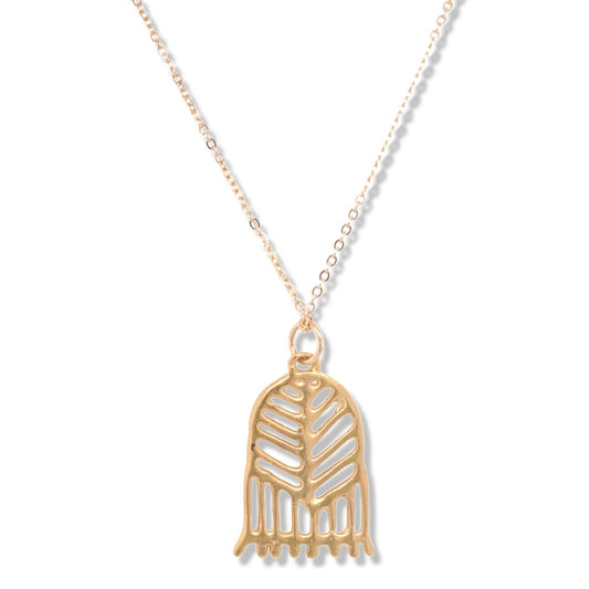 258NLG - Dalia Doodle Necklace in Gold