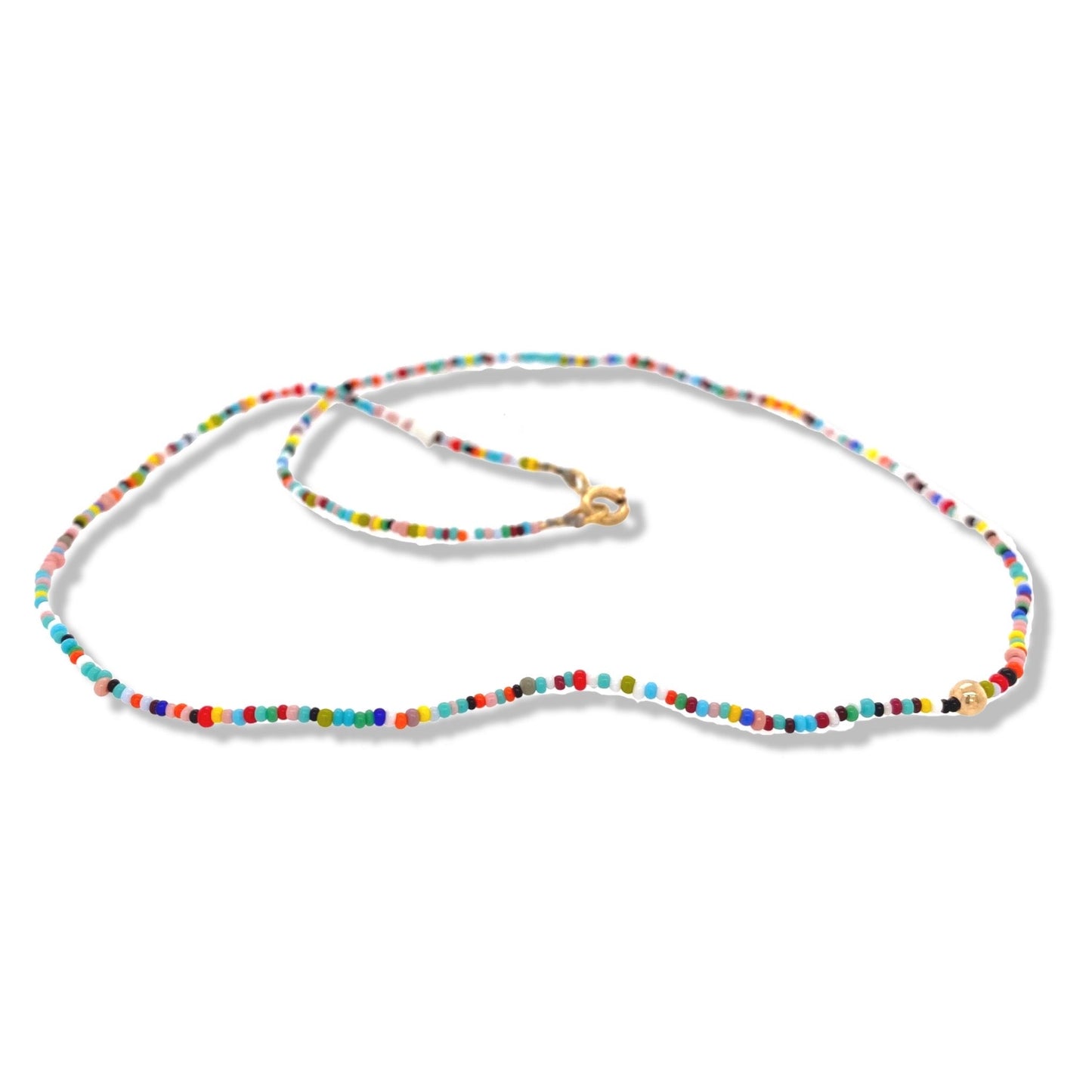 Multi color micro beaded choker | Keely Smith Jewelry