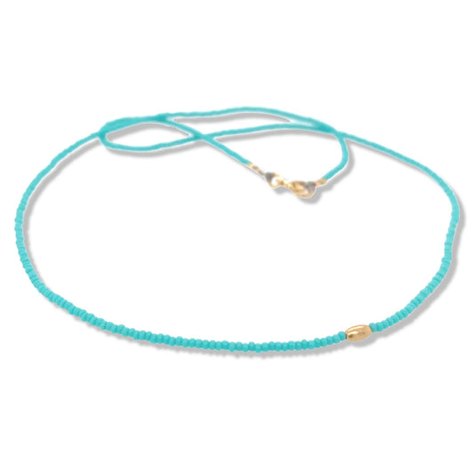 Turquoise micro beaded choker | Keely Smith Jewelry | Nantucket